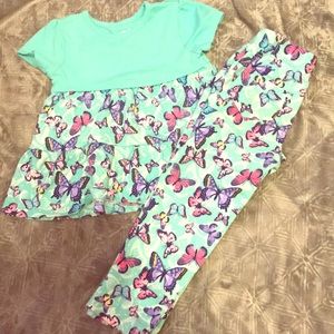 🎀Garanimals Brand Girls 2 Piece Matching Set 4T🎀